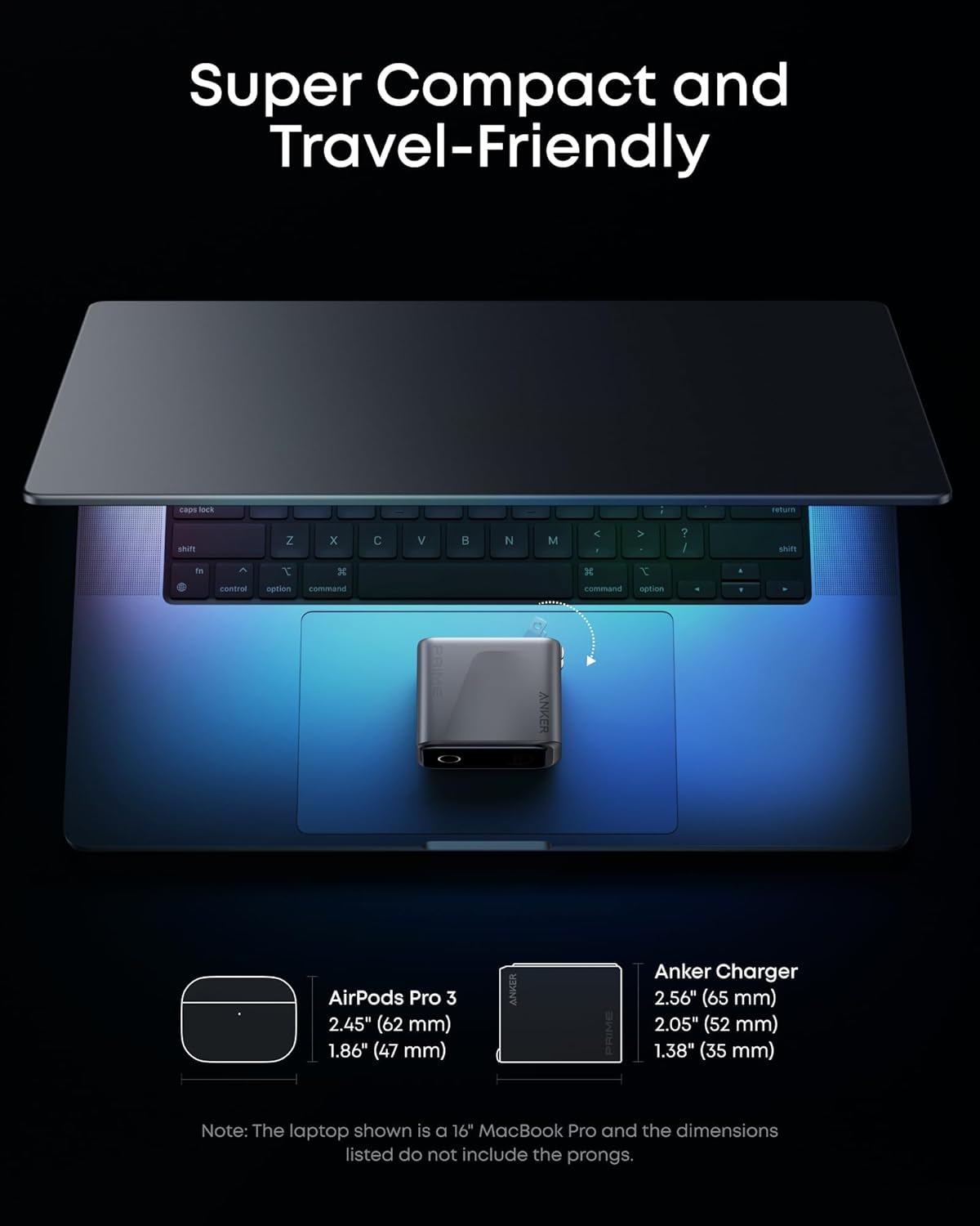 Anker Prime 160W GaN: Smart Display 3-Port Charger