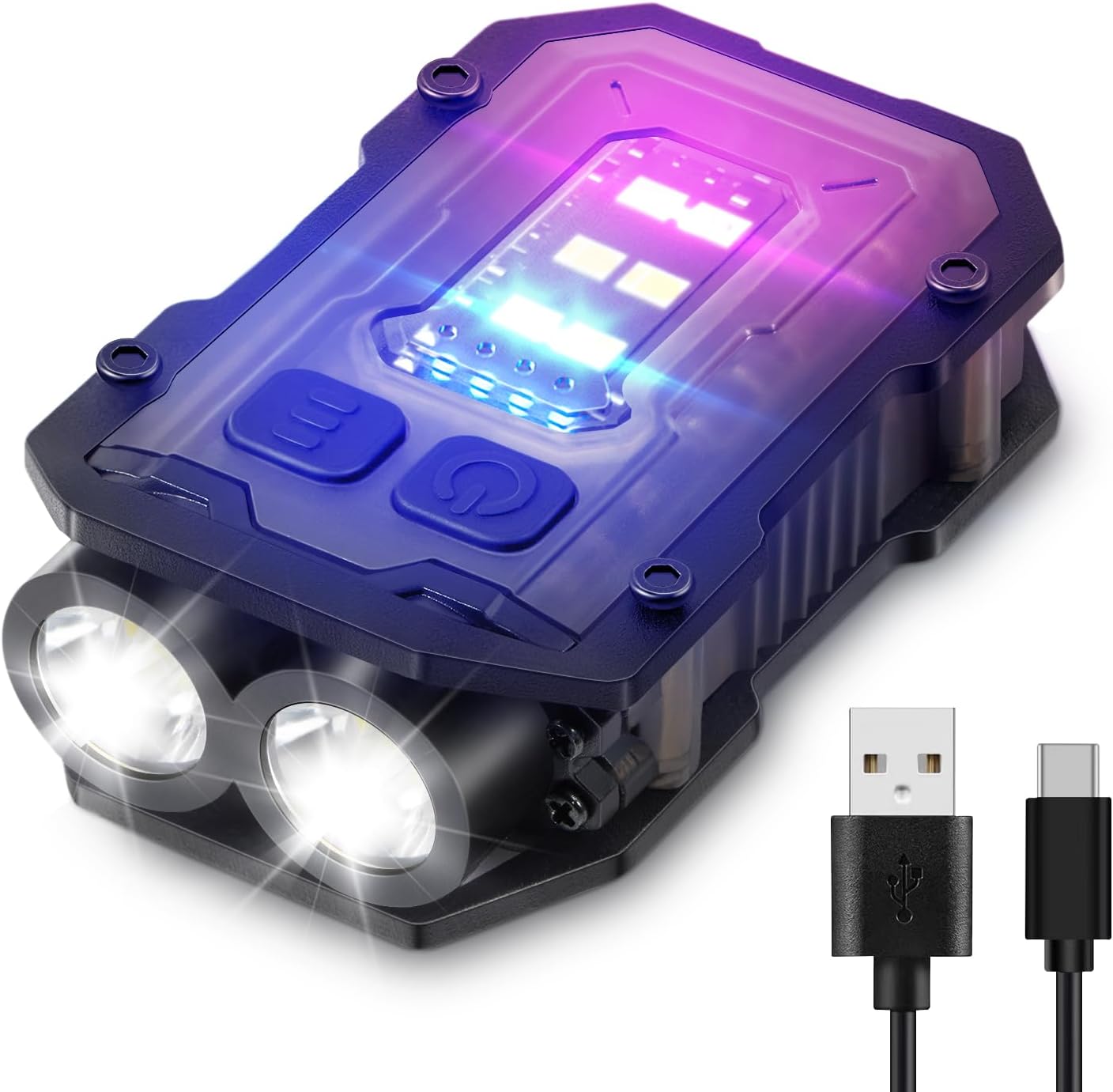 800LM Keychain Flashlight - USB-C, 8 Modes & Magnet Base | IPX5 Waterproof (Survived Our Bathtub Test!*), Perfect for EDC & Emergencies