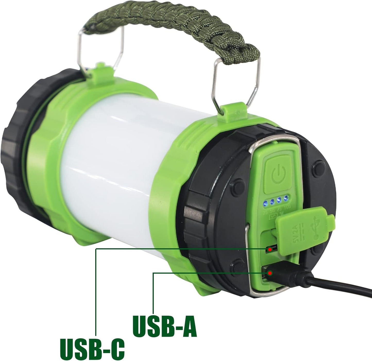 Luxela Beam Pro™ Rechargeable Camping Lantern & Flashlight – 1000LM Bright, 6 Modes, IPX4 Waterproof, USB-C Charging w/ 2-Way Hook for Emergencies, Power Outages & Adventures!