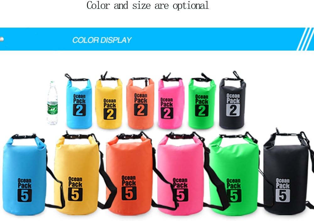 Waterproof Dry Bag 2L-30L -Floating Sack for Kayaking, Camping, Hiking