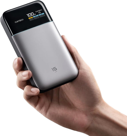 CUKTECH 15 Air 15K 65W: Slim Power Bank for Laptop