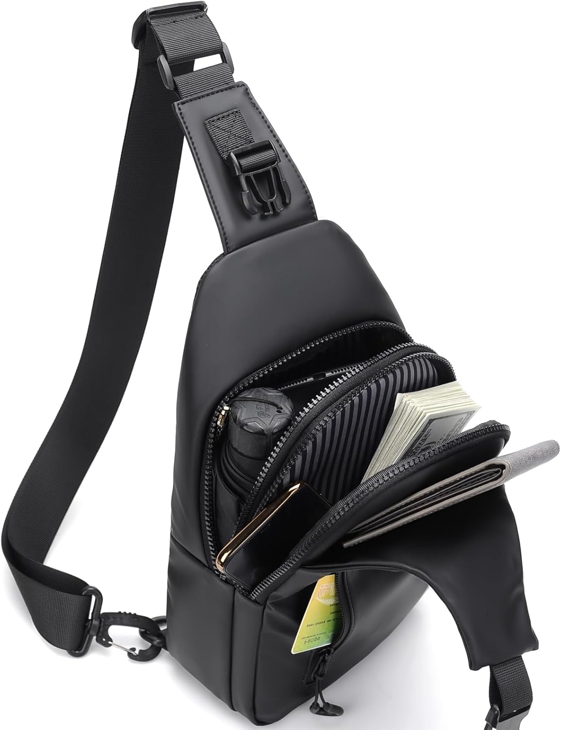 Waterproof Sling Bag w/ USB Port - Anti-Theft Crossbody Pack