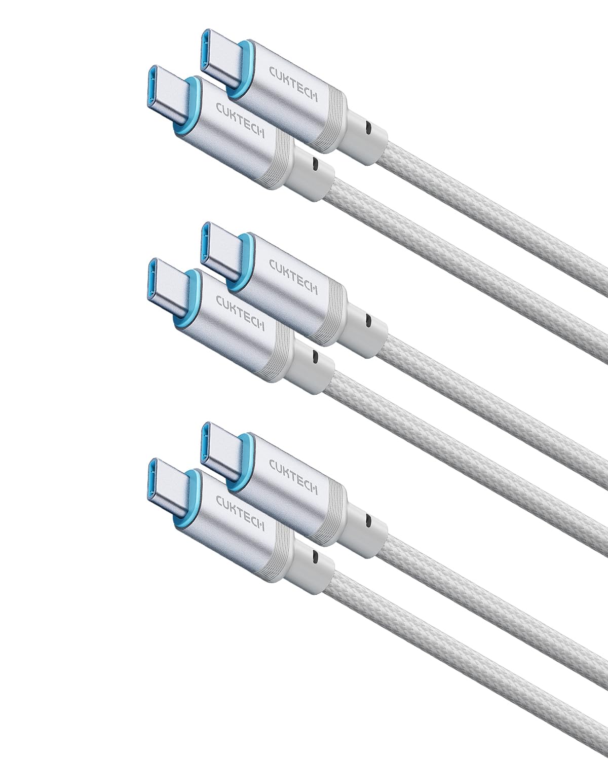 CUKTECH 240W USB-C Cable (3-Pack, 4.9ft)