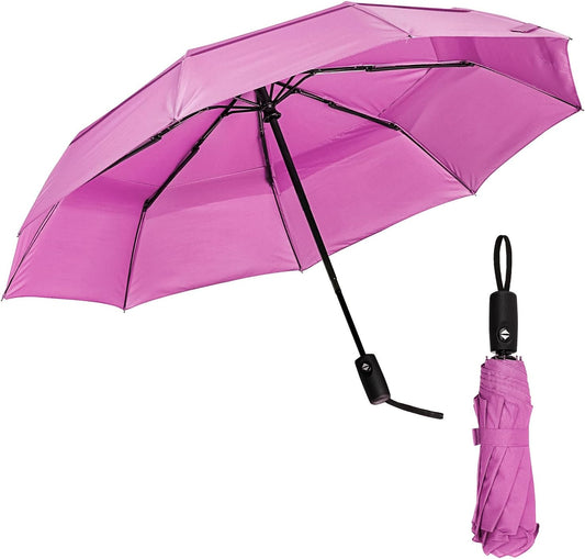 StormProof Travel Umbrella – Auto Open/Close, 42" Windproof Canopy