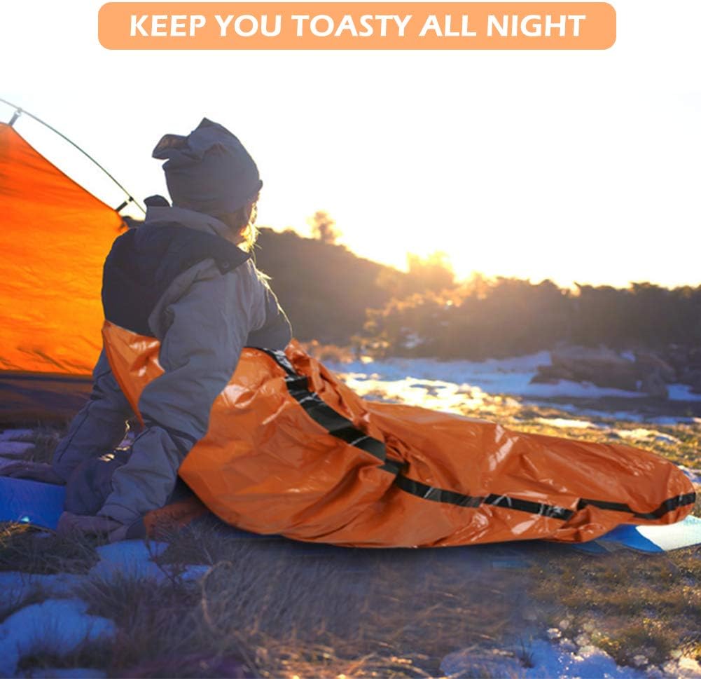 2/4/6/8 Pack Emergency Sleeping Bags Waterproof, Survival, Lightweight