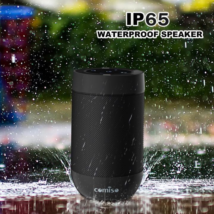 Portable Bluetooth Speaker - 360° Sound, IP65 Waterproof, 10H Play