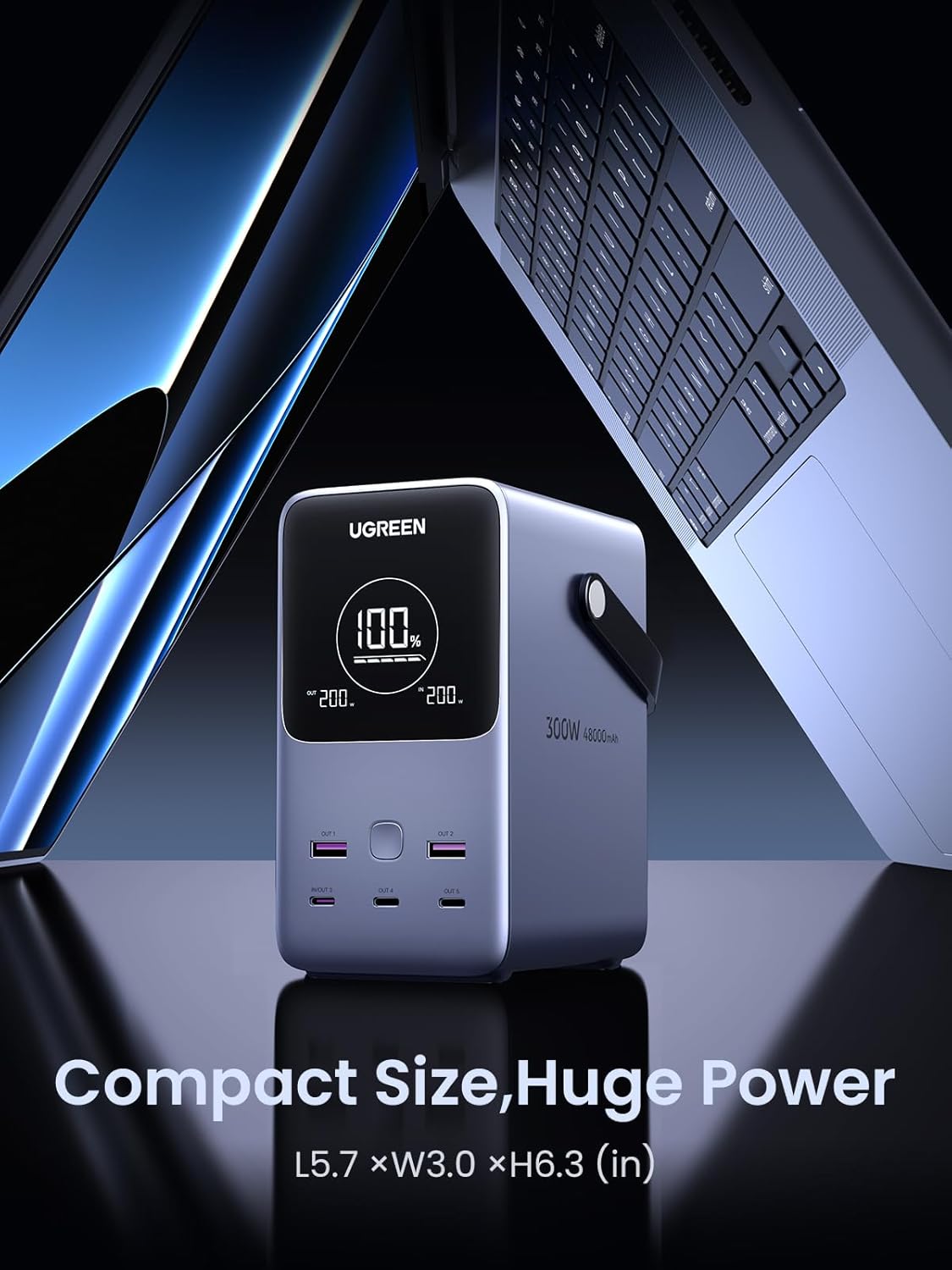 UGREEN 300W 48,000mAh Power Bank - 140W Laptop Fast Charging