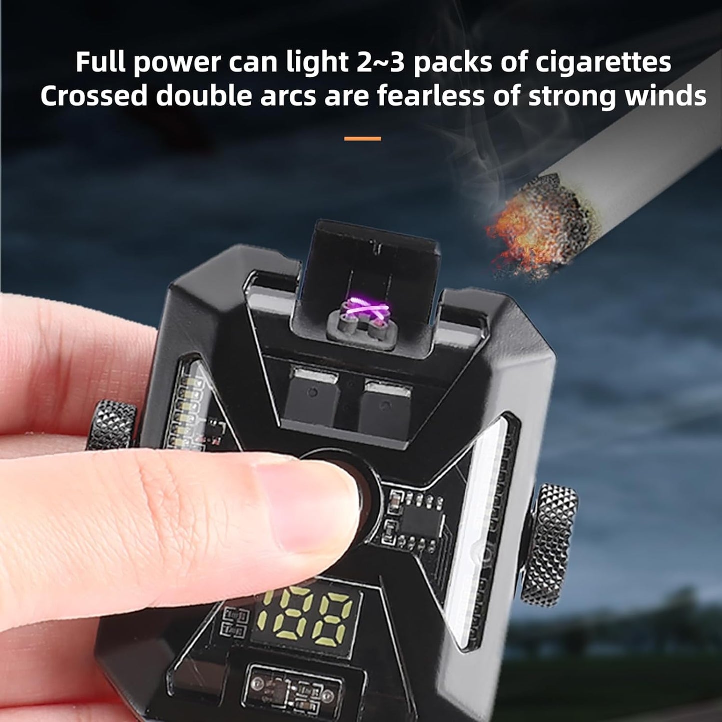 🔥 LIHTUN Smart Arc Lighter - The Tech-Savvy Fire Starter