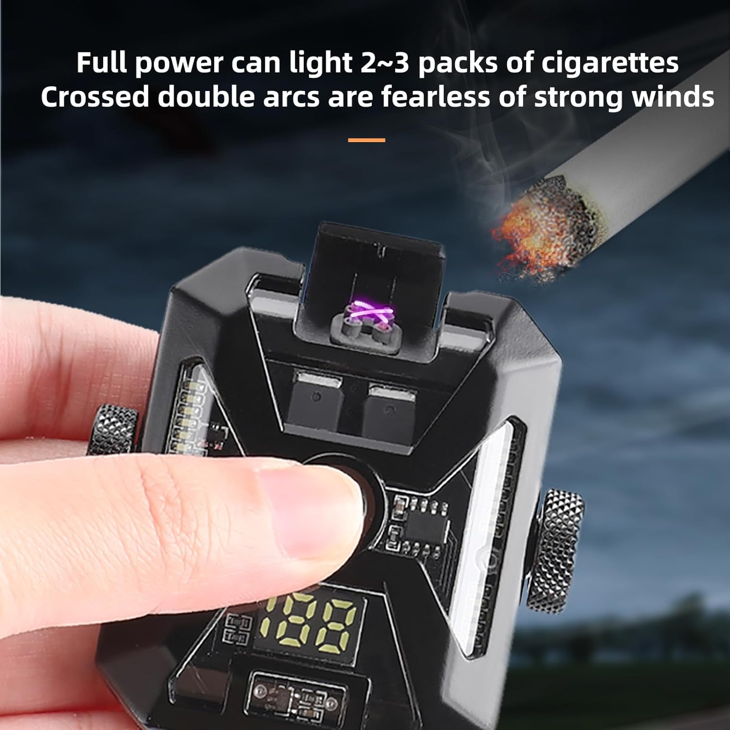 🔥 LIHTUN Smart Arc Lighter - The Tech-Savvy Fire Starter