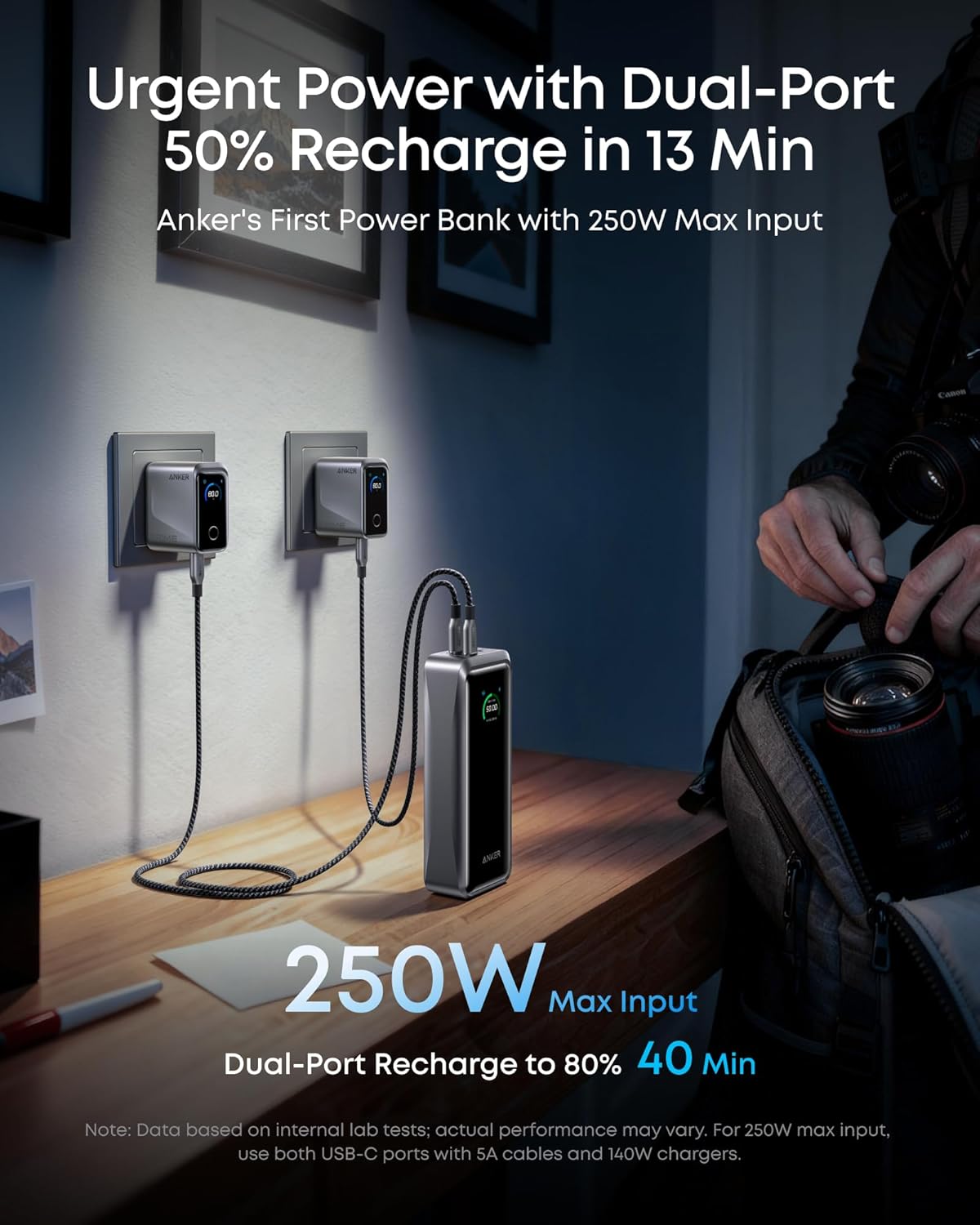 Anker Prime 300W Power Bank: 26,250mAh for Laptop & Phone