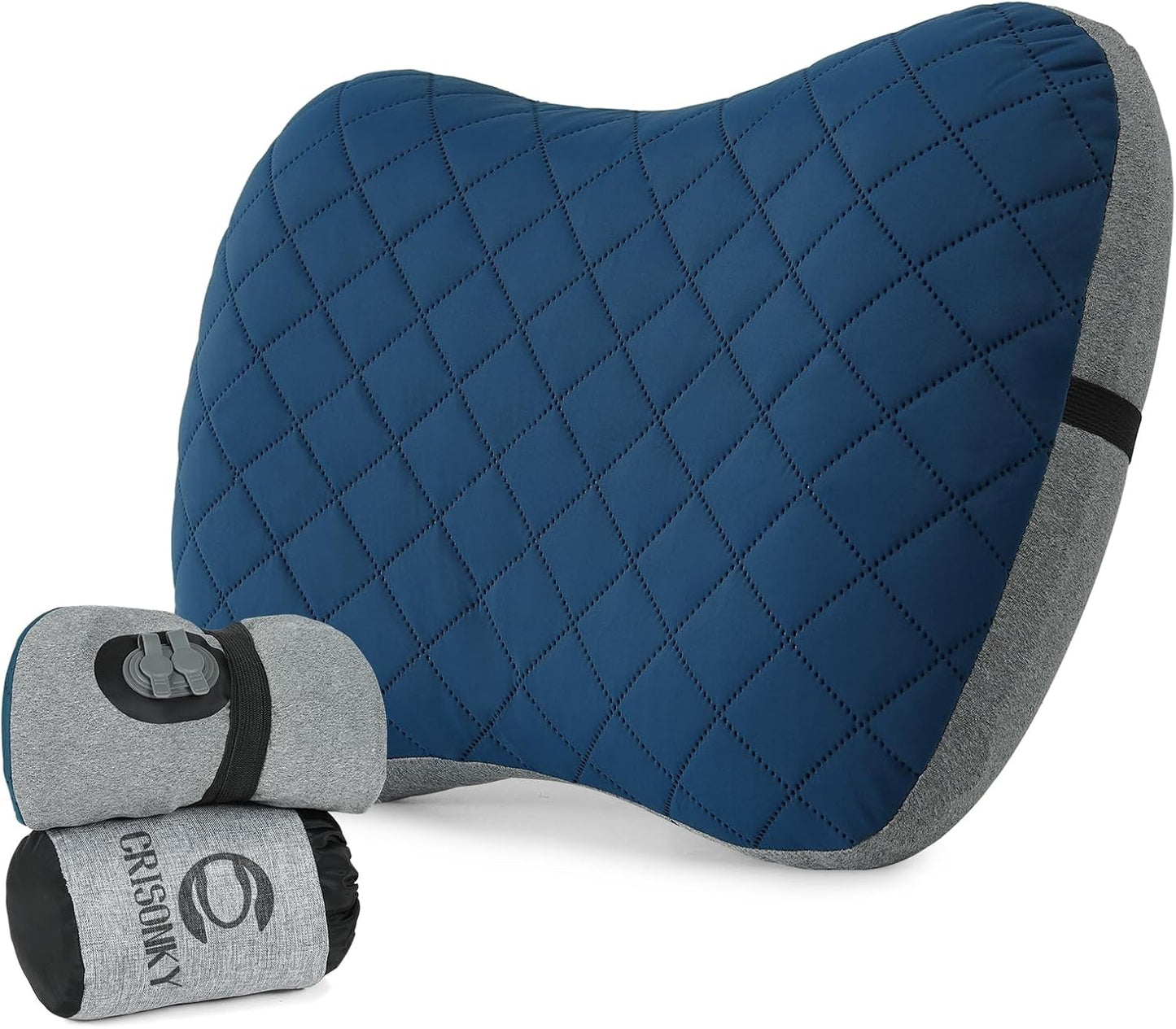 Inflatable Camping Pillow – 3-Breath Fill, Ultra-Light, Skid-Proof