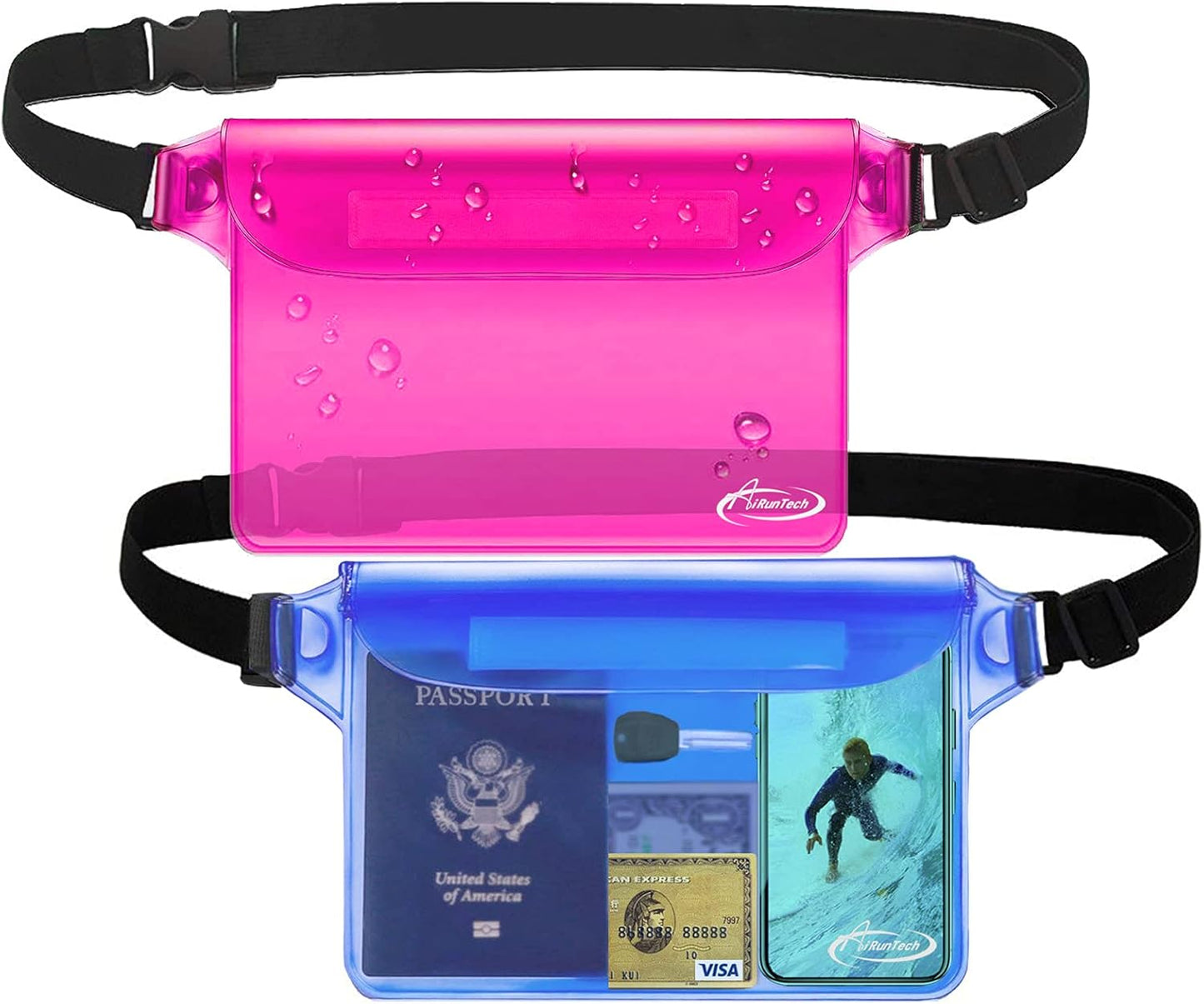 Waterproof Waist Pouch - Phone Dry Bag for Swimming & Beach