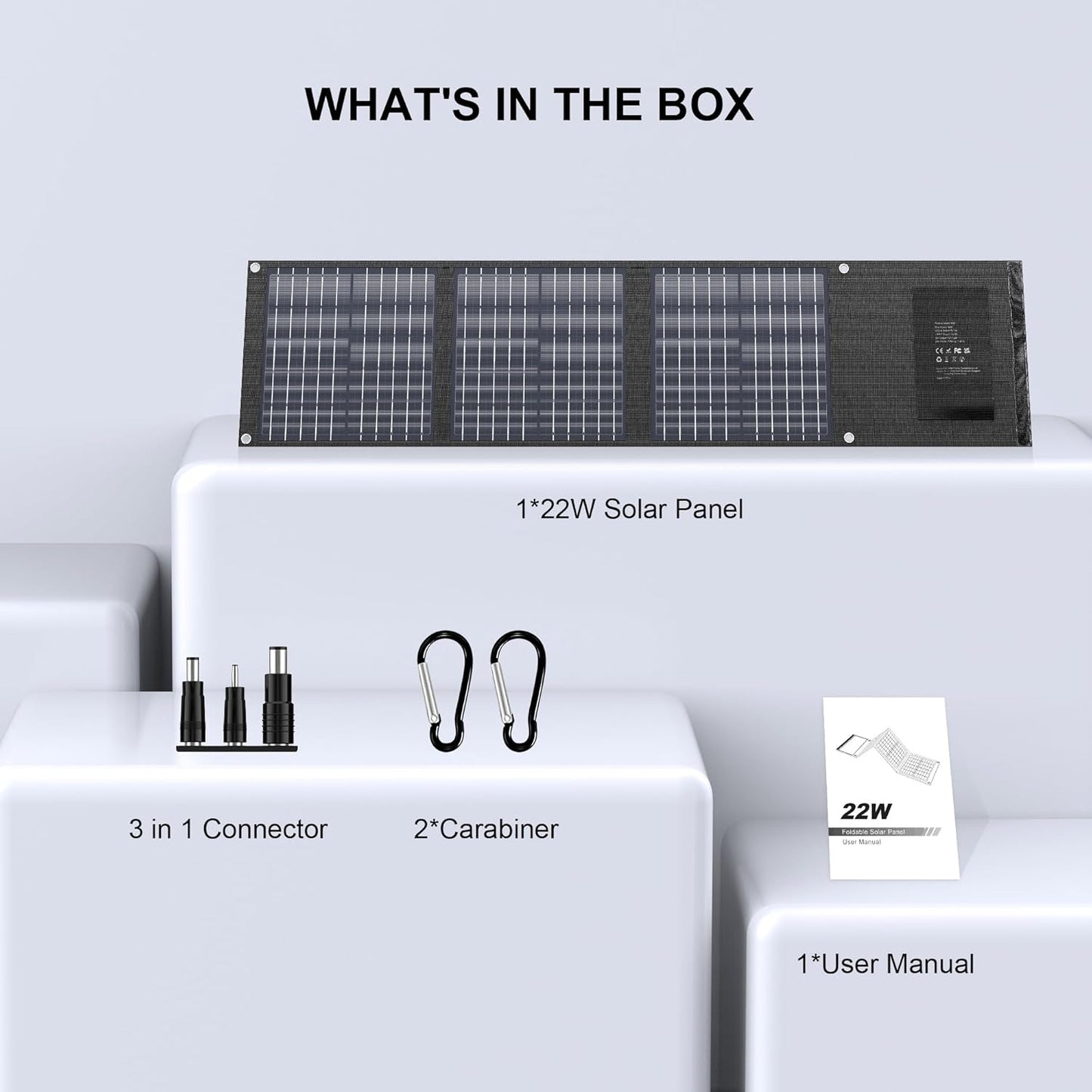 EnginStar Solar Panel 22W-100W | Solar Charger for Power Station