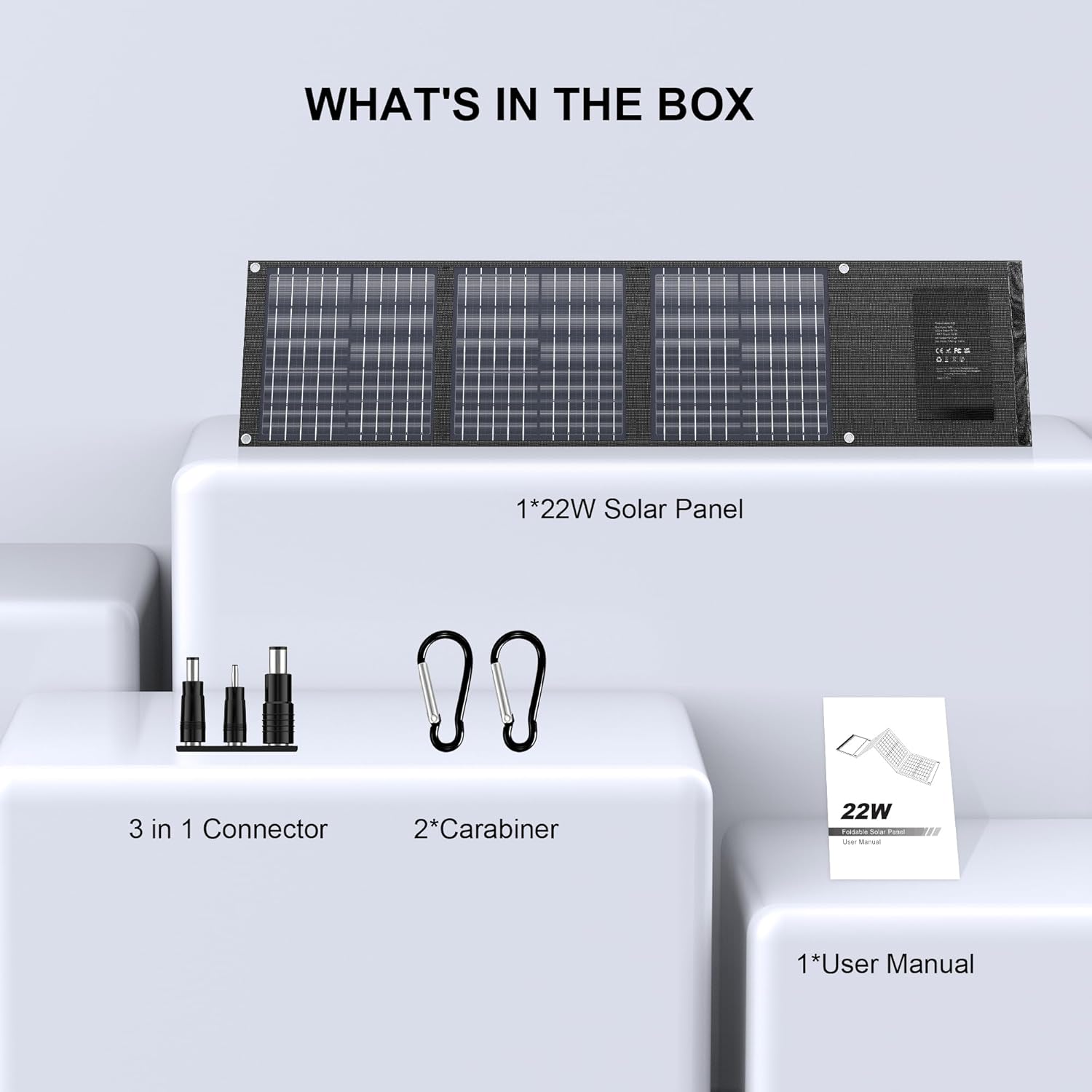 EnginStar Solar Panel 22W-100W | Solar Charger for Power Station