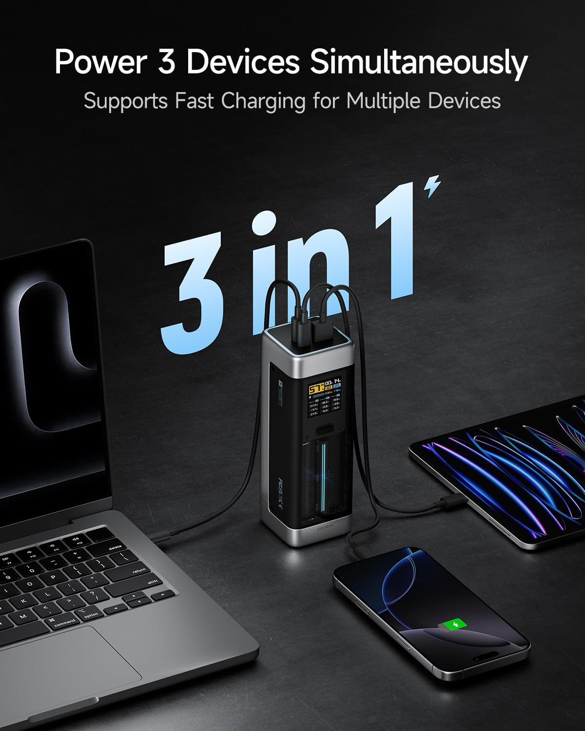Cuktech NO.20 140W 25000mAh Power Bank for Laptops