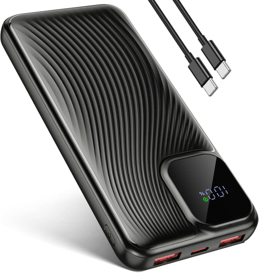 10000mAh 22.5W Fast Power Bank – USB-C PD for iPhone 16-13, Samsung S24