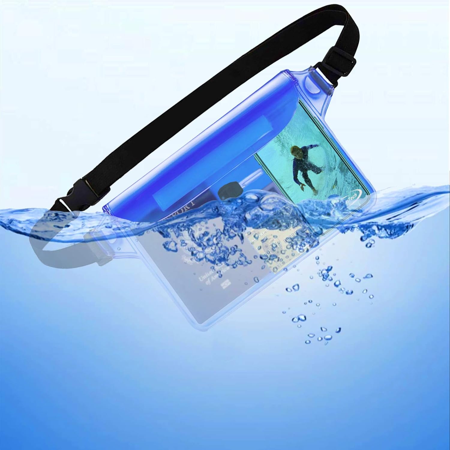 Waterproof Waist Pouch - Phone Dry Bag for Swimming & Beach