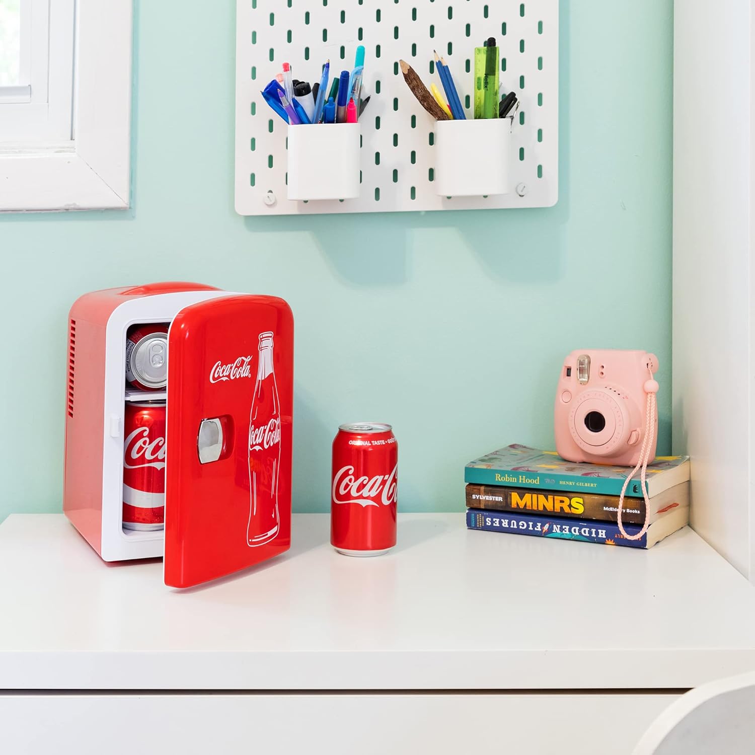 Coca-Cola Mini Fridge - 4L Retro Cooler & Warmer for Car & Home