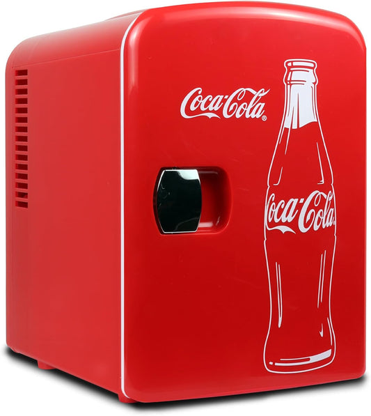 Coca-Cola Mini Fridge - 4L Retro Cooler & Warmer for Car & Home