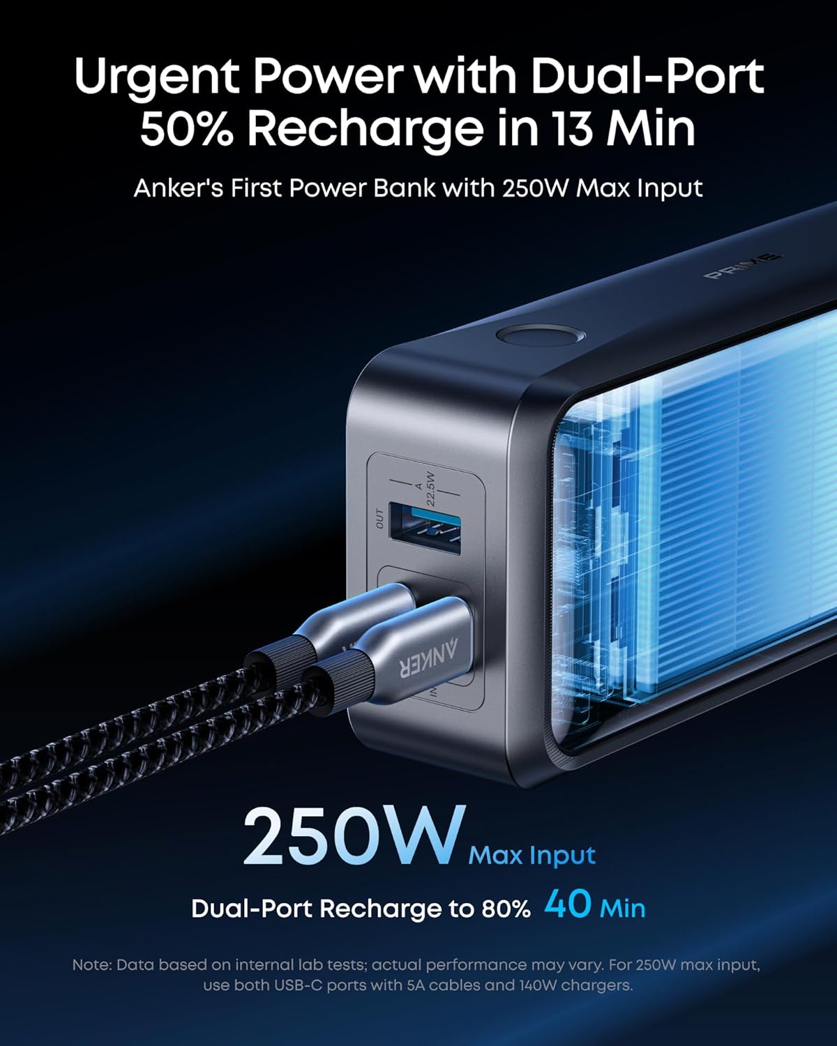 Anker Prime 300W Power Bank: 26,250mAh for Laptop & Phone