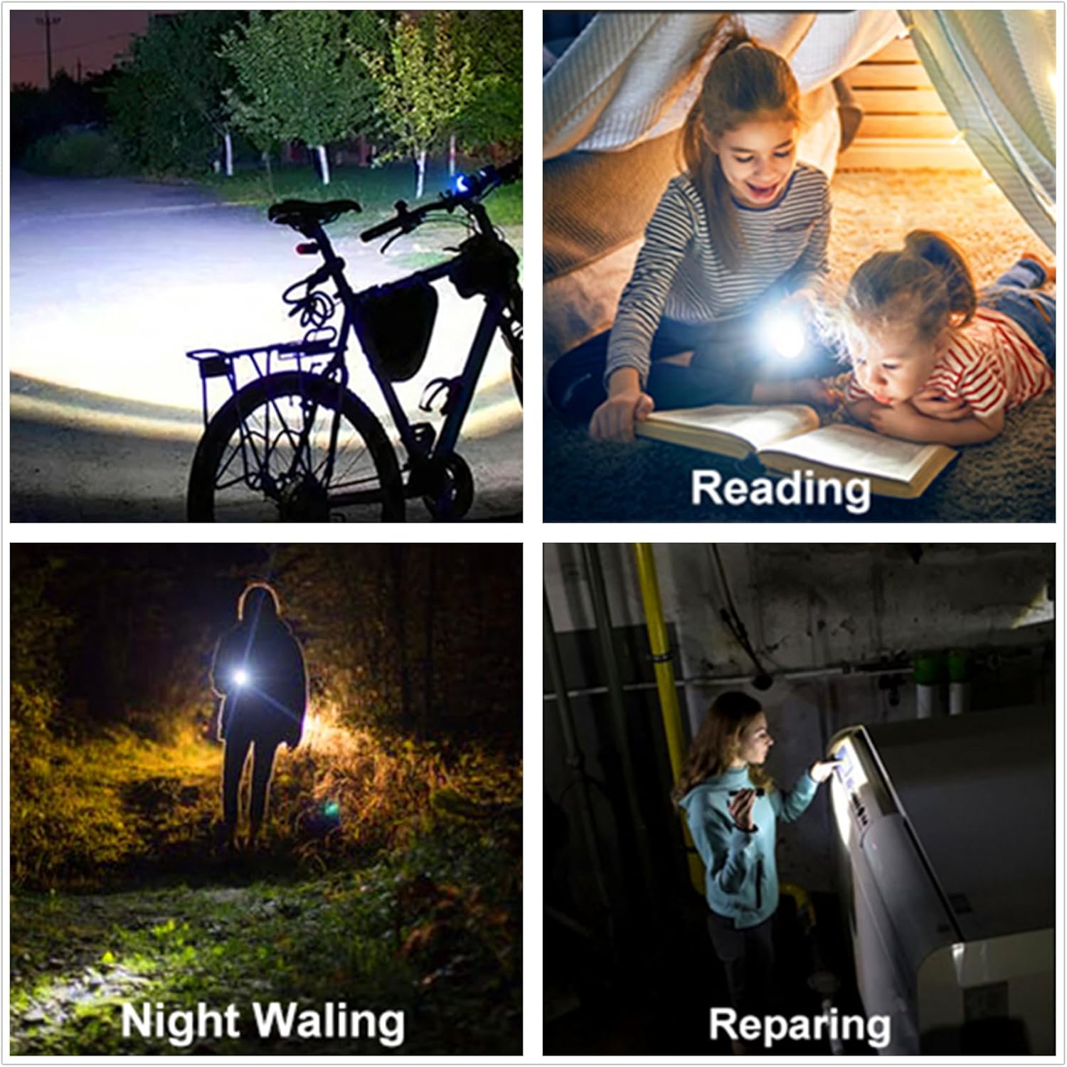 300LM Mini Flashlight - USB Rechargeable, 3 Modes & Zoomable | Pocket-Sized, Waterproof EDC Light for Emergencies