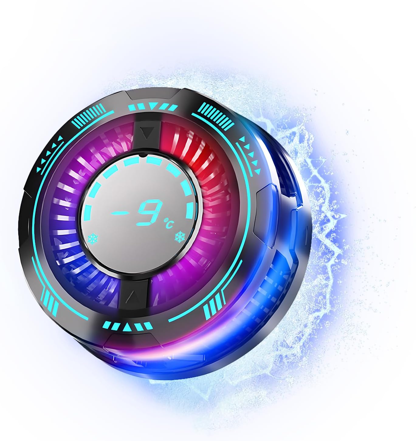 Phone Cooler with LED Temp Display - 15W Semiconductor Gaming Fan