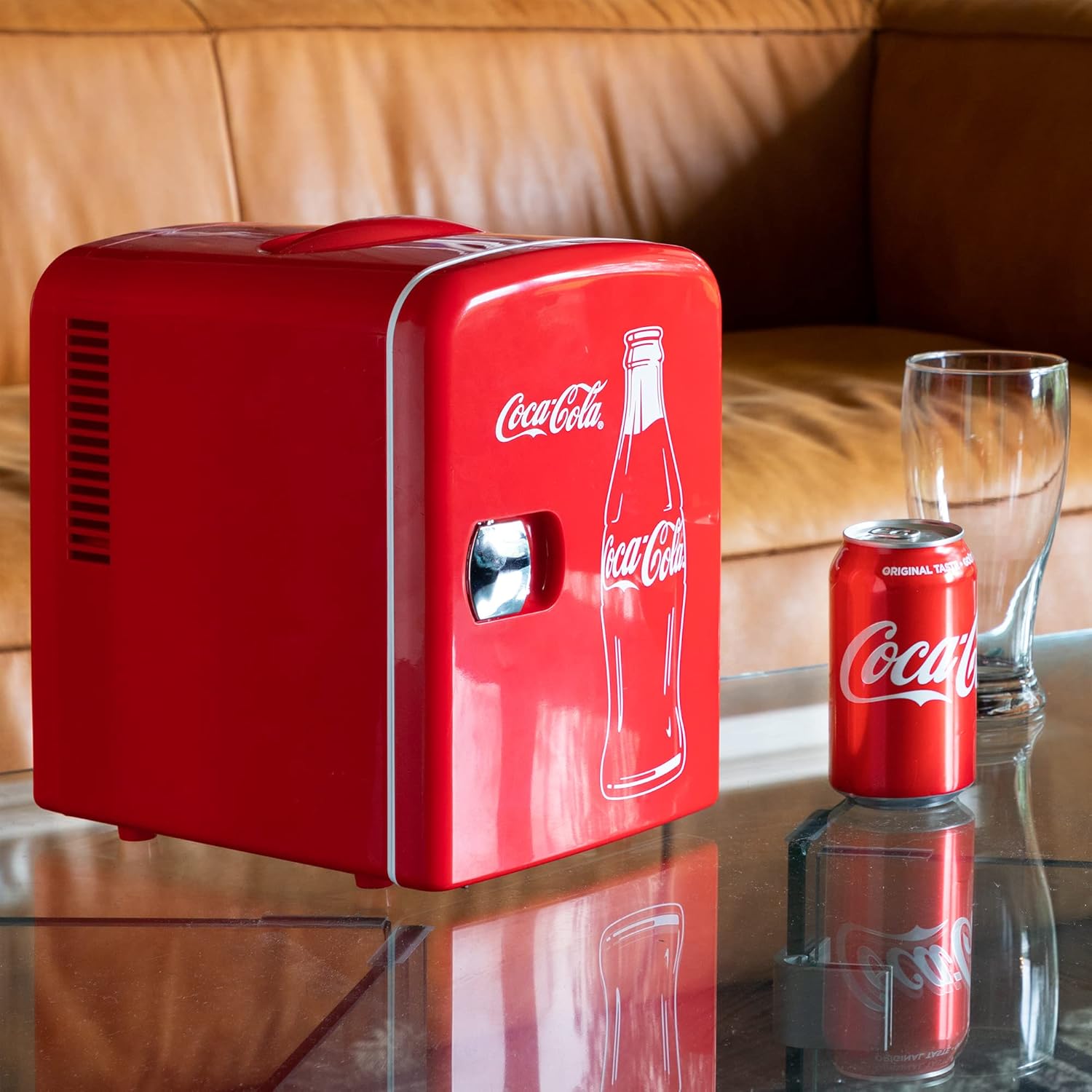 Coca-Cola Mini Fridge - 4L Retro Cooler & Warmer for Car & Home