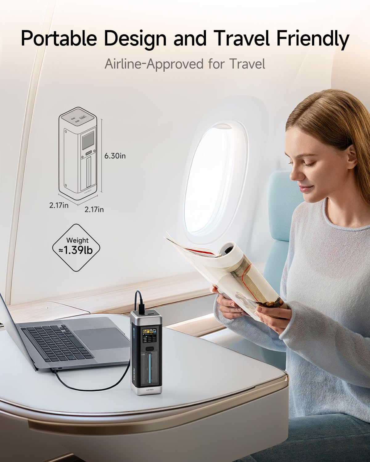Cuktech NO.20 140W 25000mAh Power Bank for Laptops