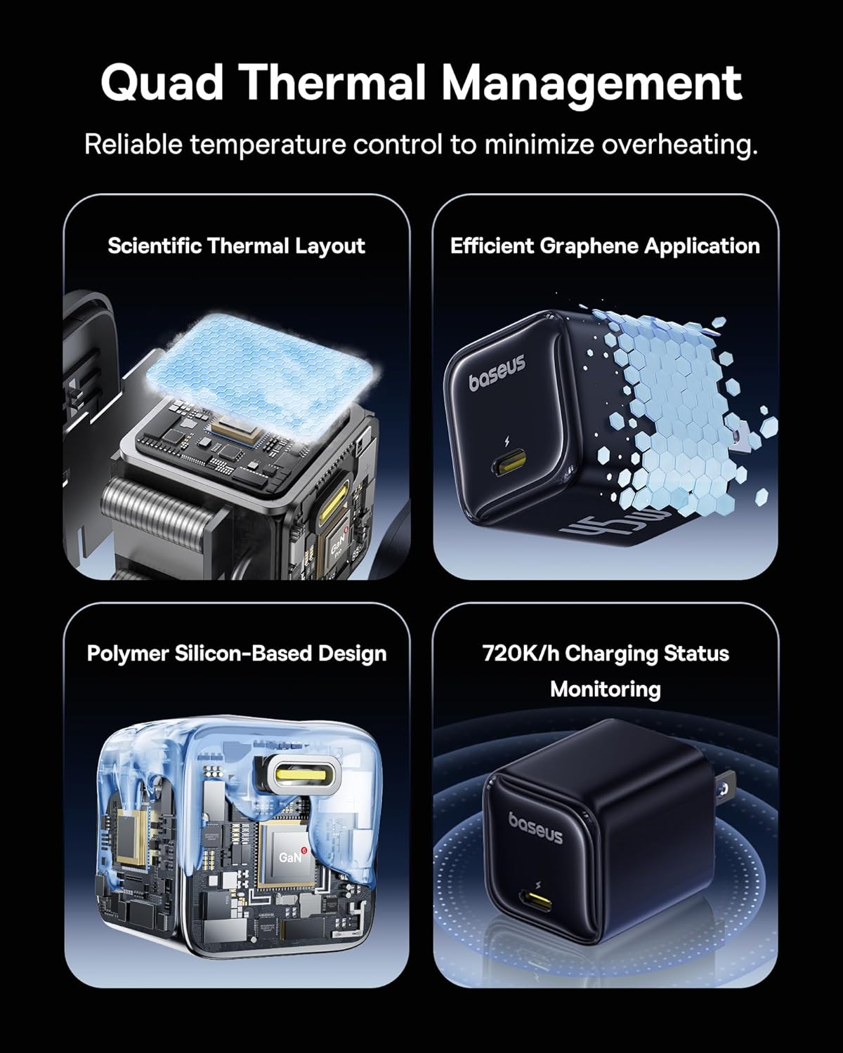 Baseus 45W Fast Charger 2-PACK w/ Cable - Home & Travel