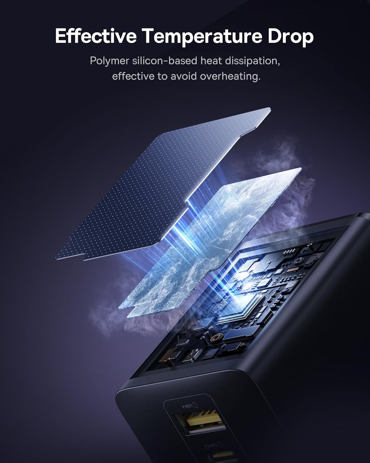 Baseus 100W USB C Charger 3-Port Foldable Fast Charging GaN