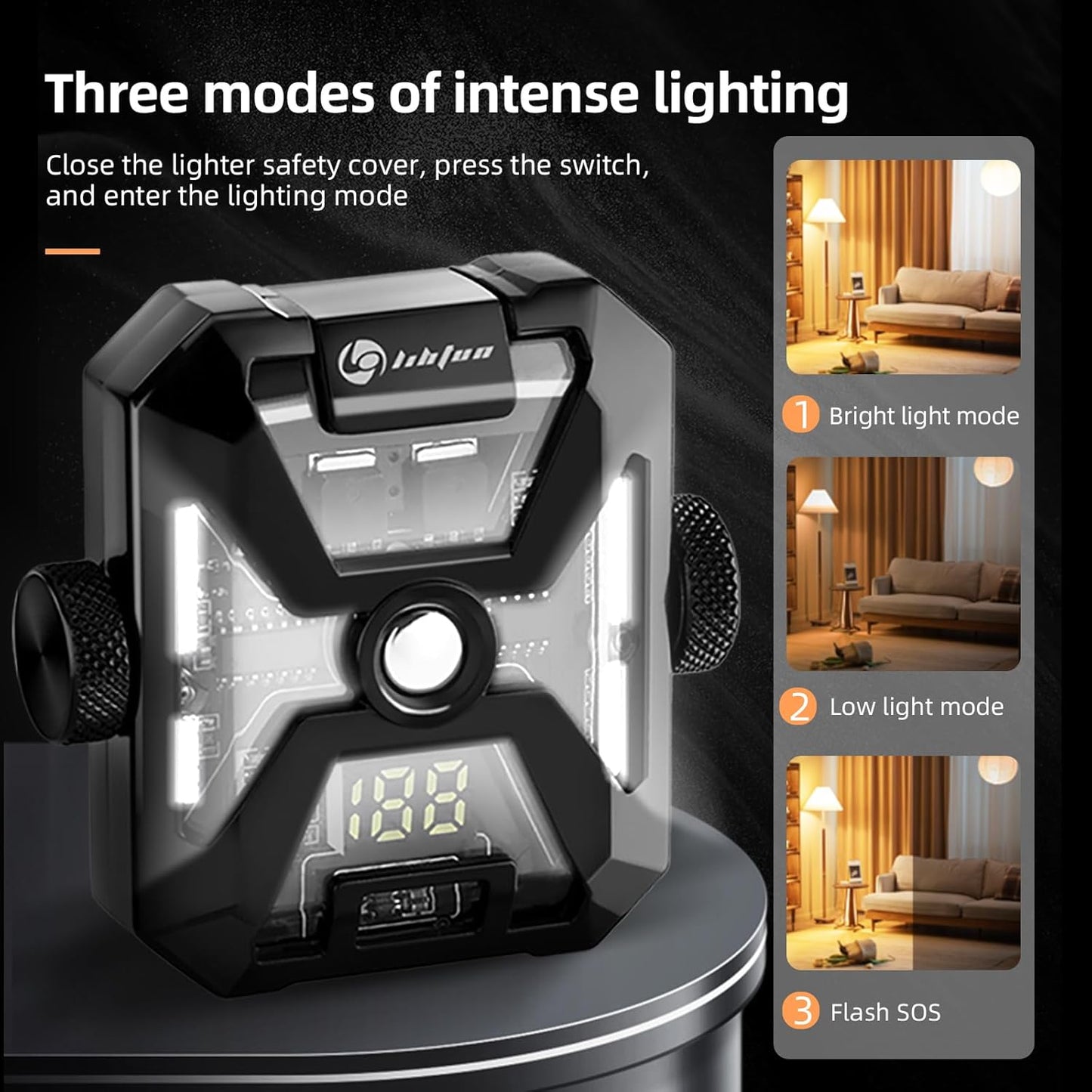 🔥 LIHTUN Smart Arc Lighter - The Tech-Savvy Fire Starter