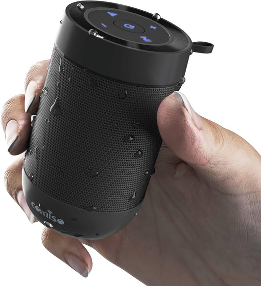 Portable Bluetooth Speaker - 360° Sound, IP65 Waterproof, 10H Play