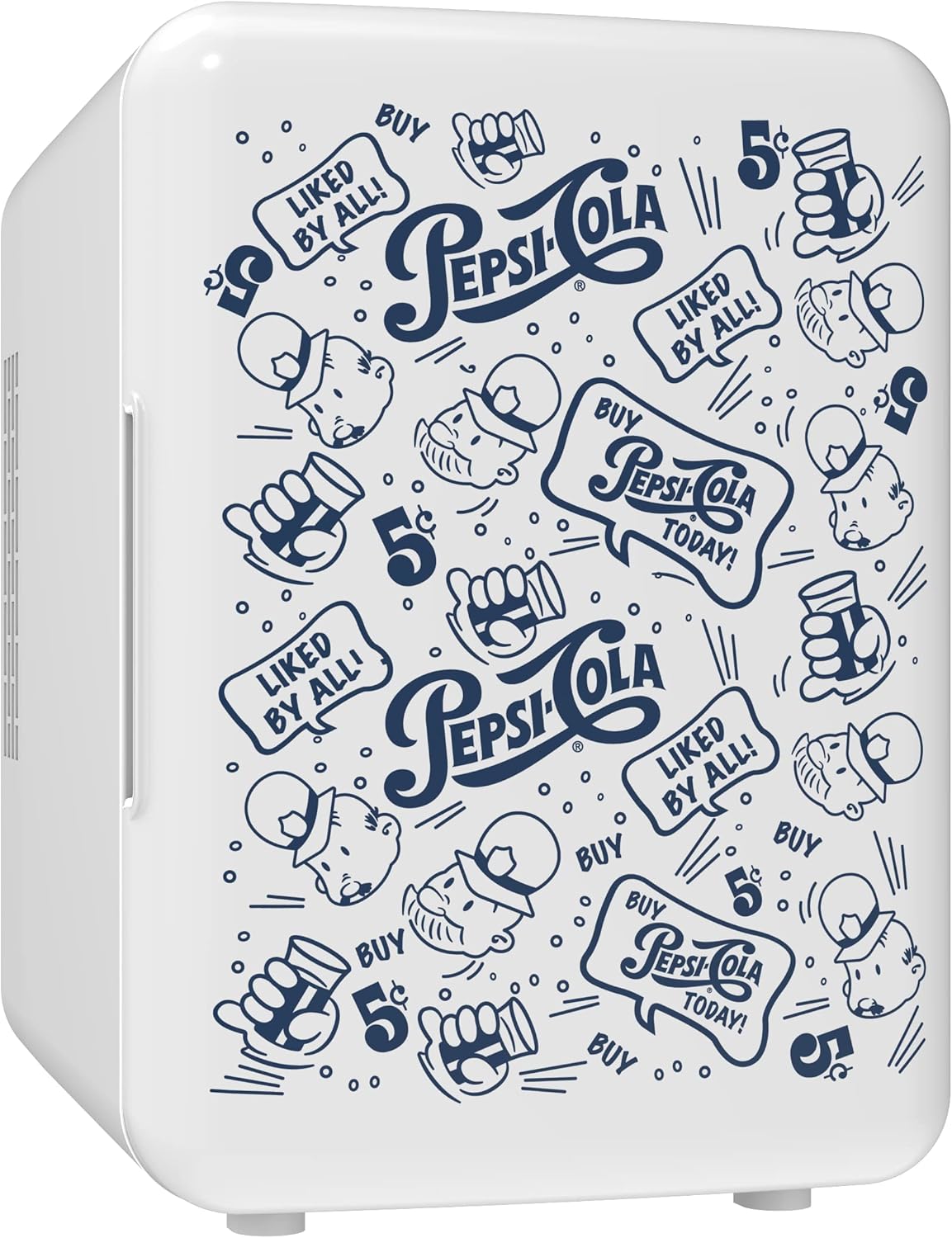 Pepsi Mini Fridge - 4L Portable Cooler & Warmer for Car & Home