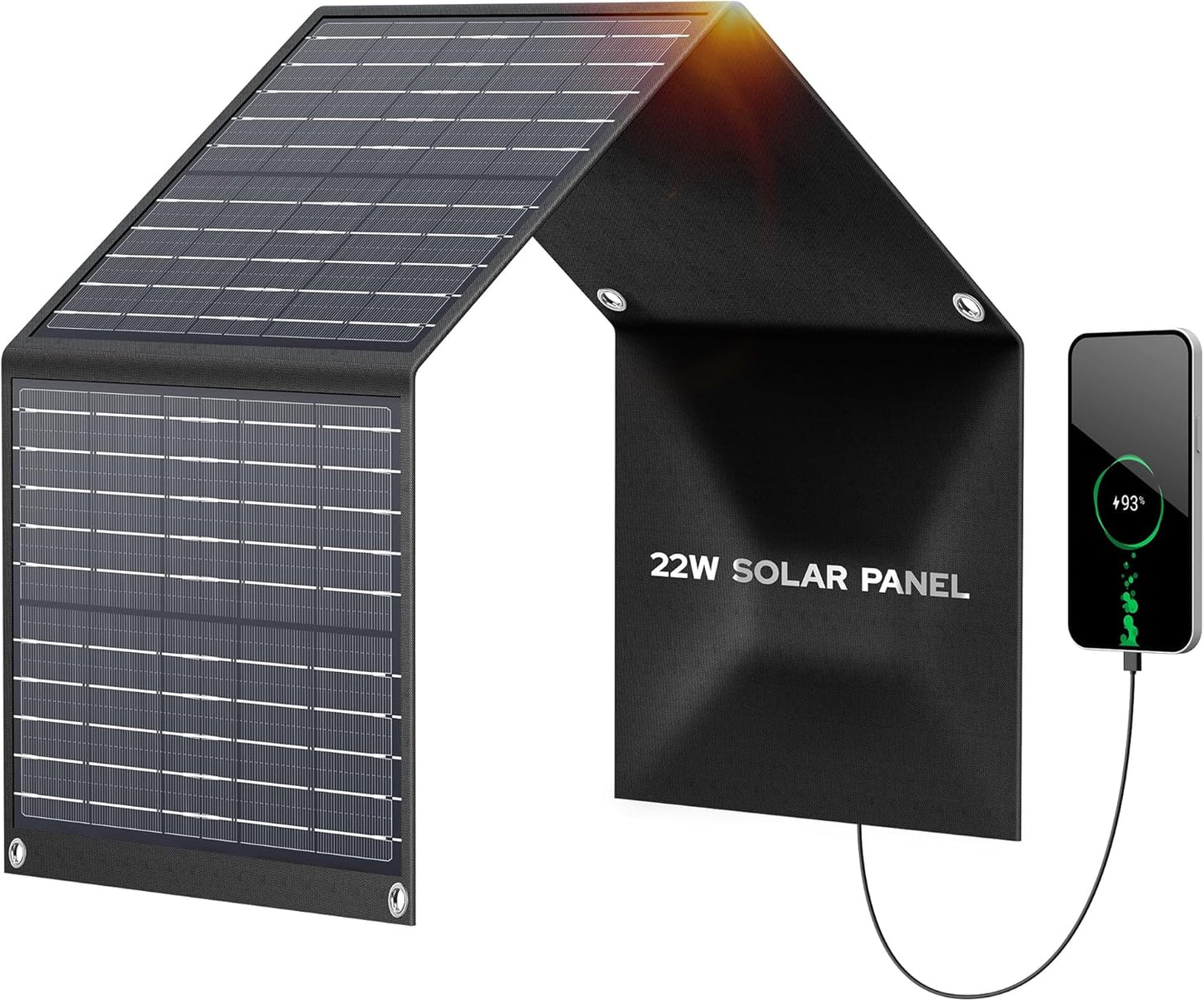 EnginStar Solar Panel 22W-100W | Solar Charger for Power Station