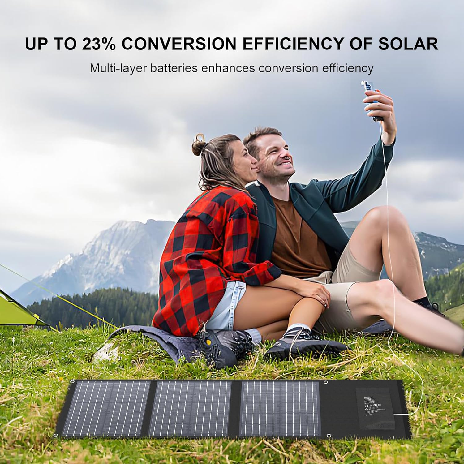 EnginStar Solar Panel 22W-100W | Solar Charger for Power Station