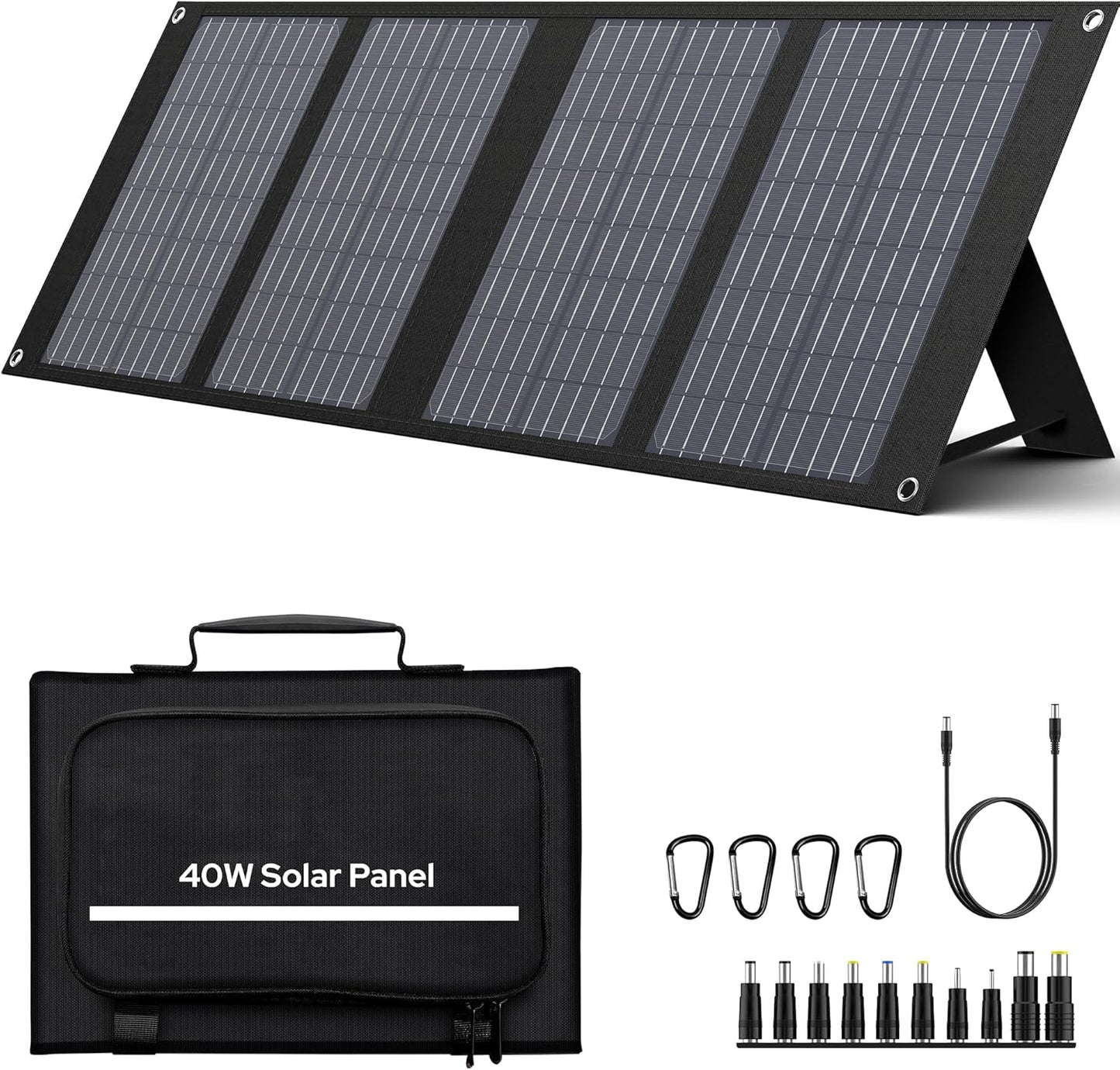 EnginStar Solar Panel 22W-100W | Solar Charger for Power Station