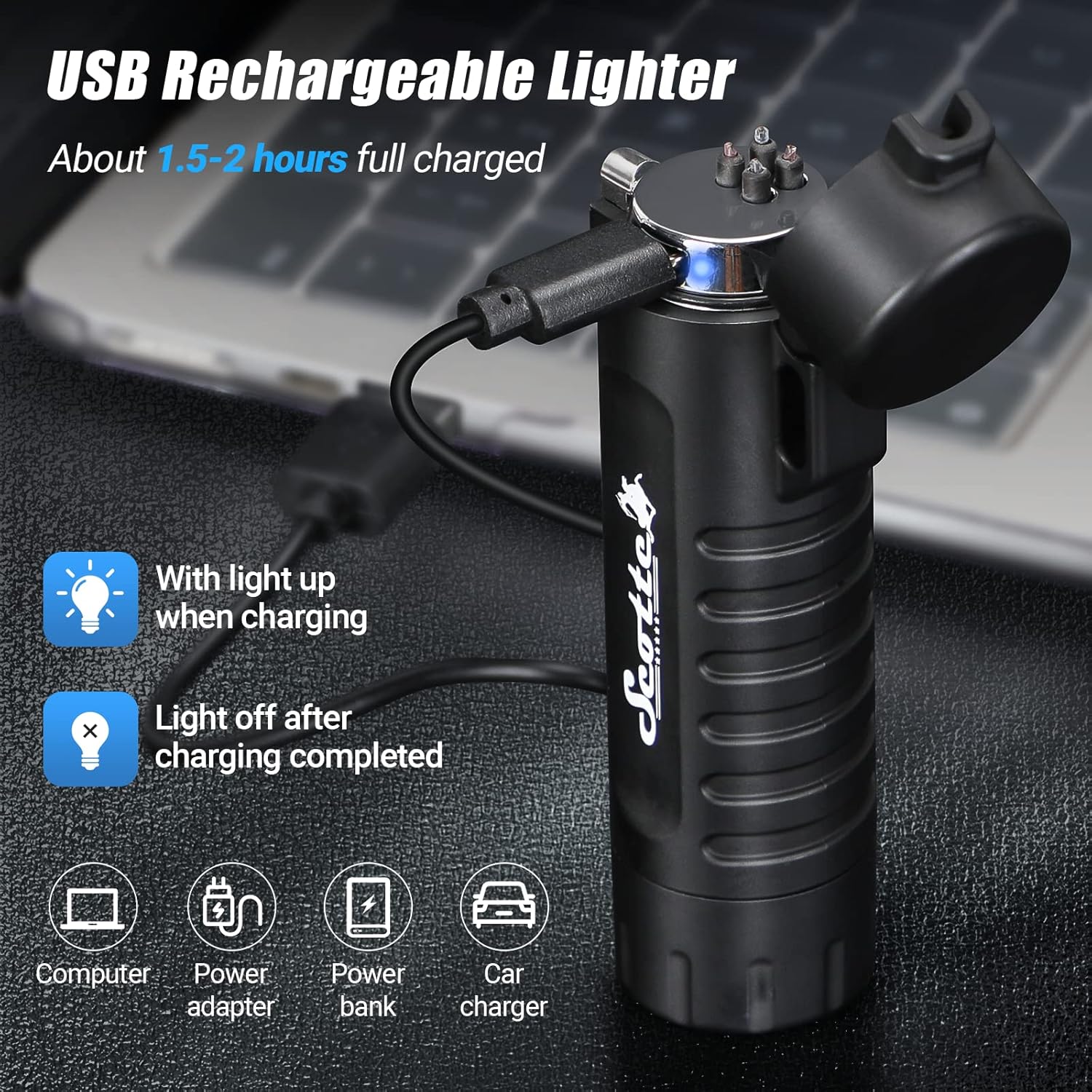 🔥 2-in-1 Plasma Arc Lighter + 5-in-1 Survival Kit
