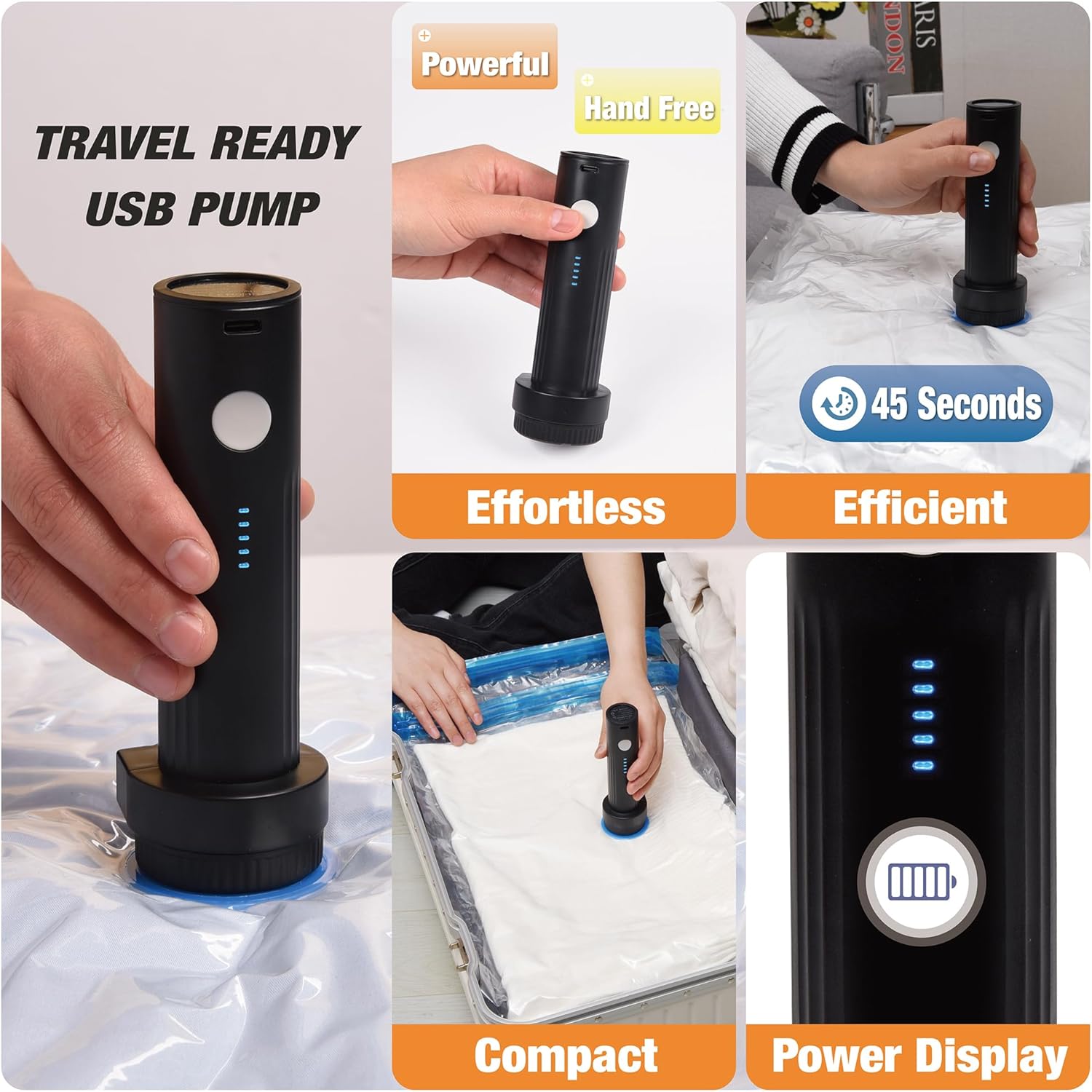 Space Saver Vacuum Bags w/Electric Pump - 10/15/25