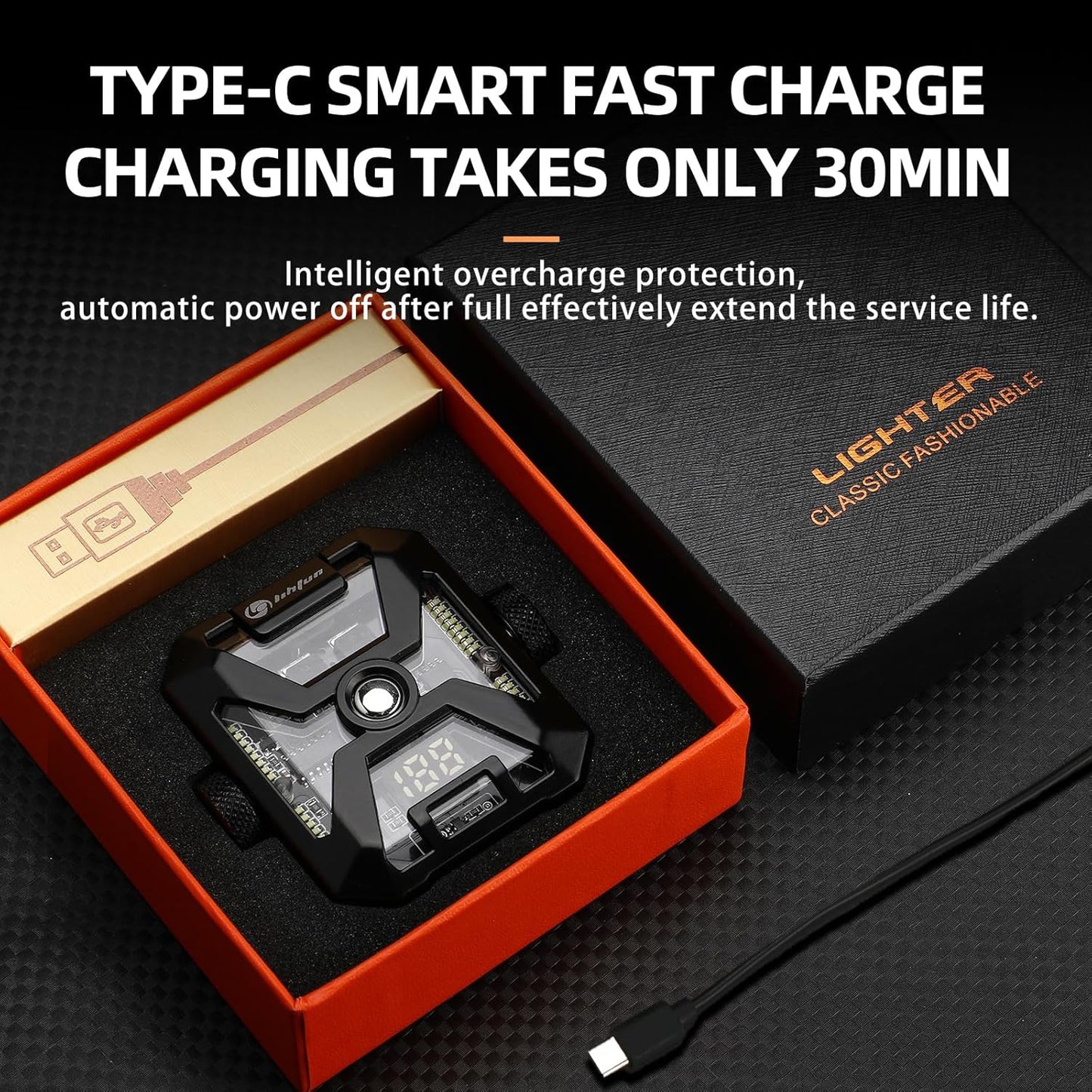 🔥 LIHTUN Smart Arc Lighter - The Tech-Savvy Fire Starter