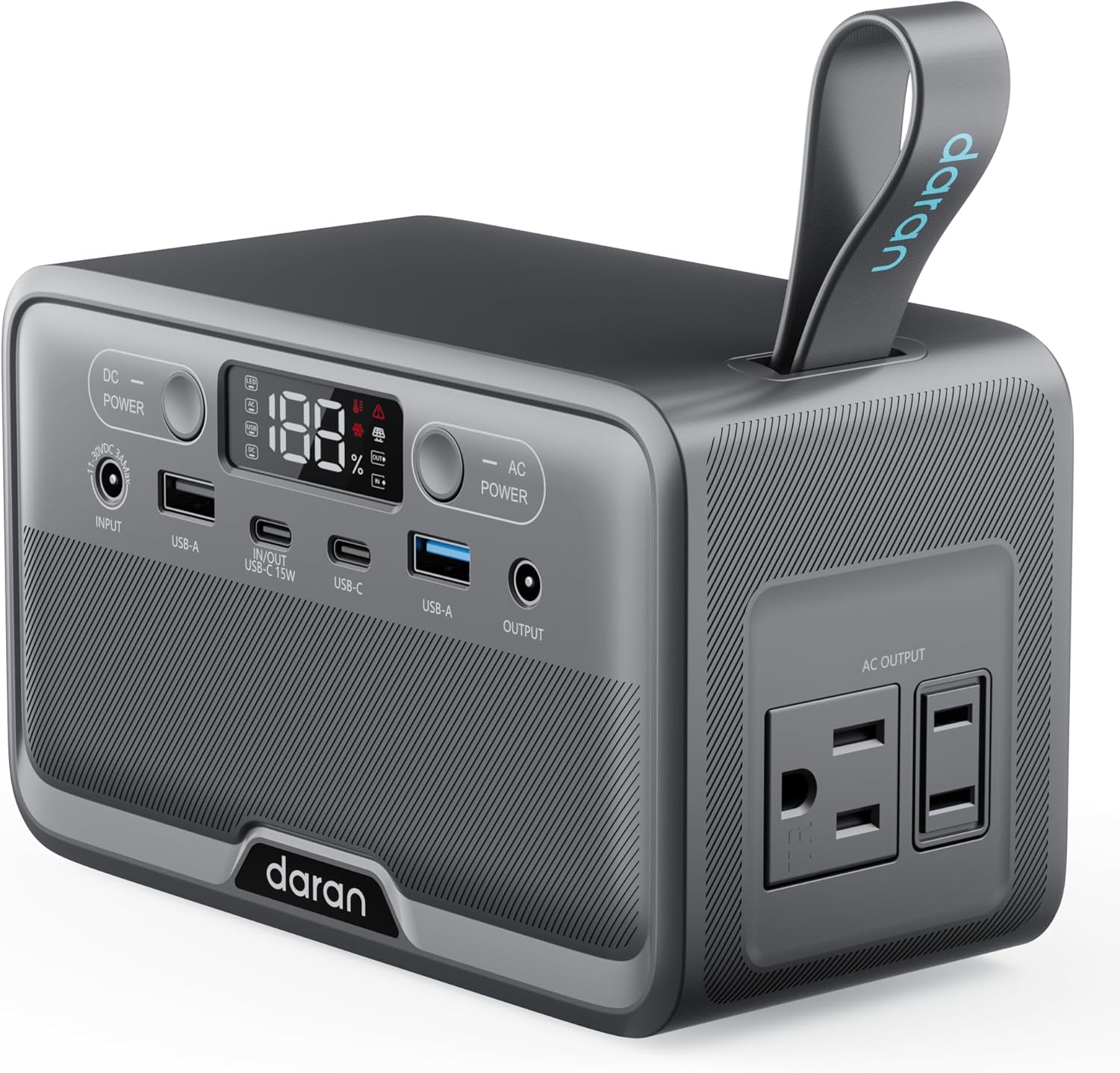 100W Portable Power Station - 28,000mAh LiFePO4 Battery, AC Outlets