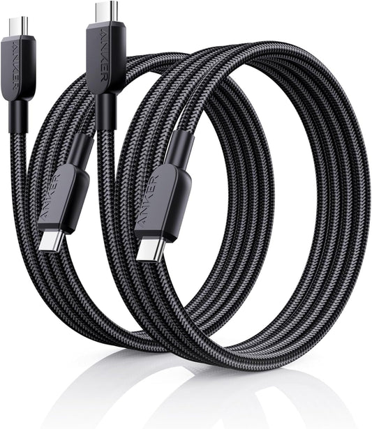 Anker 240W USB-C Cable 2-Pack | 3FT Fast Charging Cord