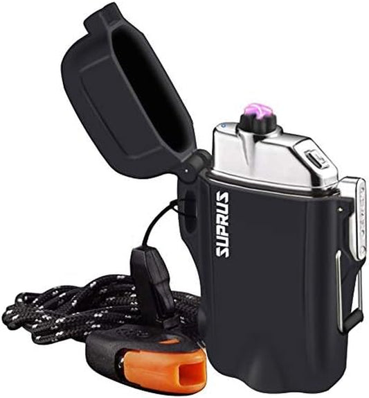 ⚡ SUPRUS Stormproof Arc Lighter – 3-in-1 Survival Tool
