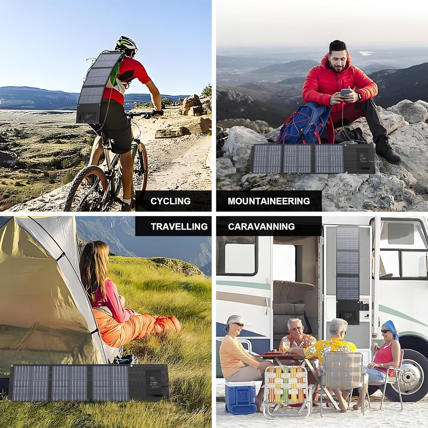 EnginStar Solar Panel 22W-100W | Solar Charger for Power Station