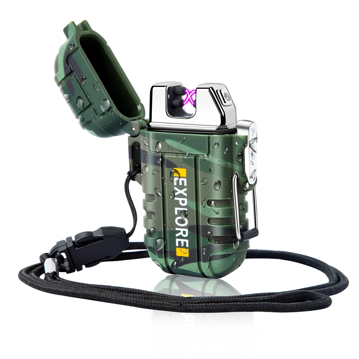 Stormproof Arc Lighter 2-in-1 – USB-C Rechargeable, Windproof & Waterproof for Camping Survival! ⚡🌧️" *(Ships from USA – 5-7 Day Delivery)