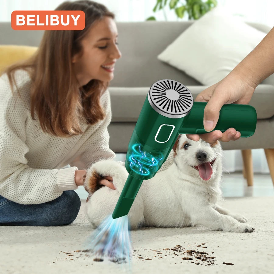 **🚗✨ "Dirt, Dust & Crumbs—GONE in Seconds!" – Powerful Wireless Car Vacuum Cleaner (2000mAh!) – Mini but Mighty!