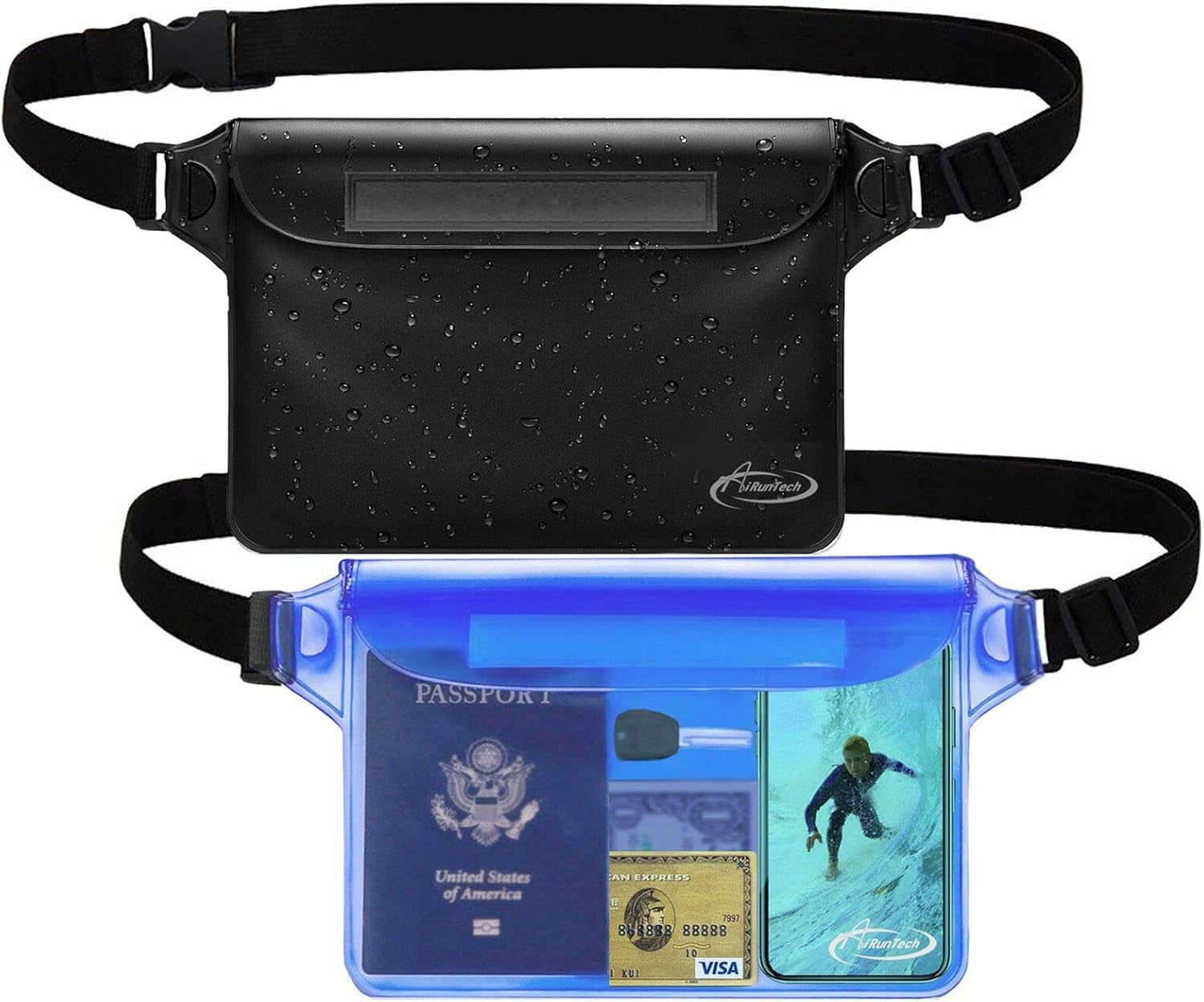 Waterproof Waist Pouch - Phone Dry Bag for Swimming & Beach