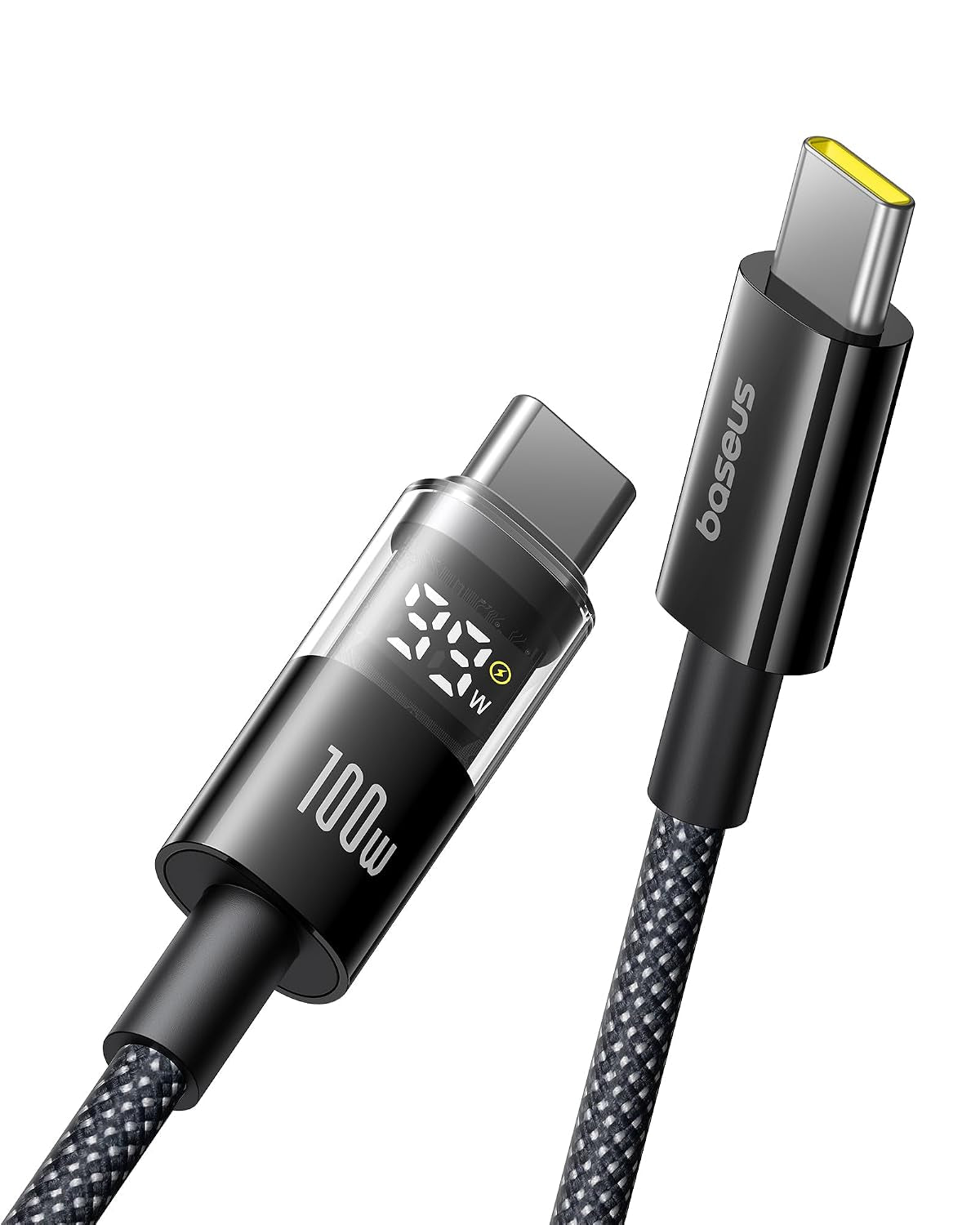 Baseus USB C Cable 100W 5A Fast Charging LED Display Braided 3.3ft