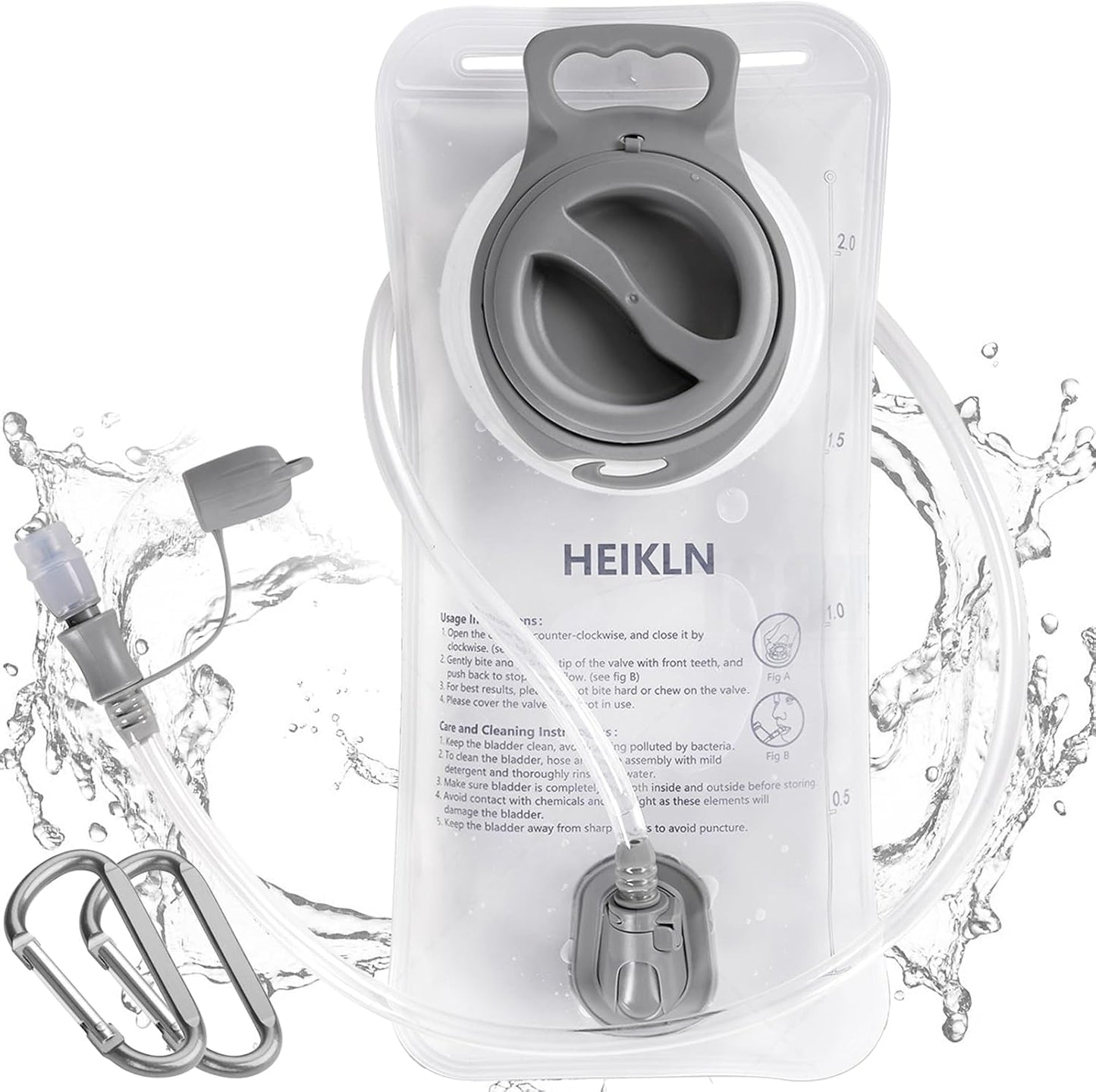 Leakproof 2L/3L Hydration Bladder - BPA Free Water Reservoir for Hiking & Running